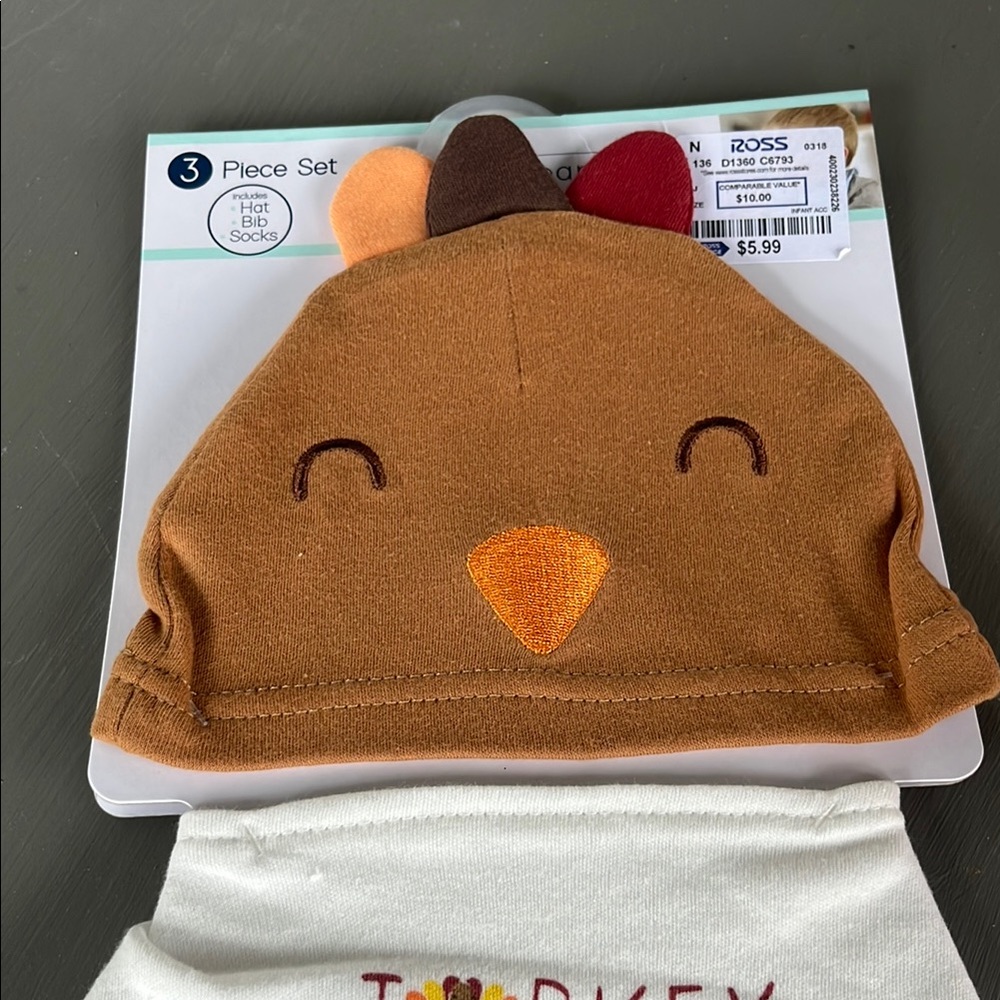 Cute Turkey Baby Booties - Picture 4 of 5